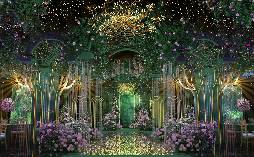 绥江奇妙森林婚礼堂效果展示