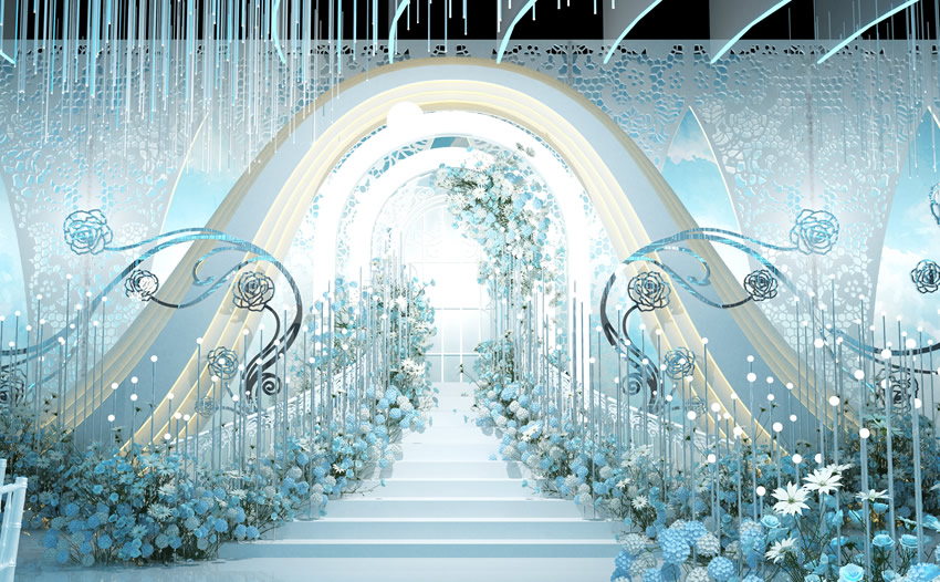 绥江釡香烙馍村水晶厅效果展示