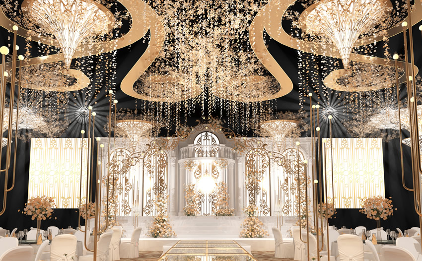 绥江花木兰喜事汇金色大厅效果展示